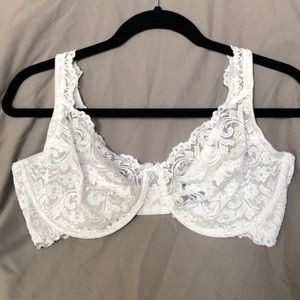 Smart & Sexy White Lace Bra 38DD
